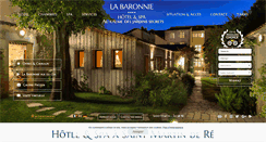 Desktop Screenshot of hotel-labaronnie.com