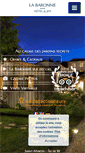 Mobile Screenshot of hotel-labaronnie.com