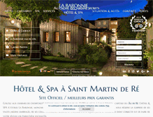 Tablet Screenshot of hotel-labaronnie.com